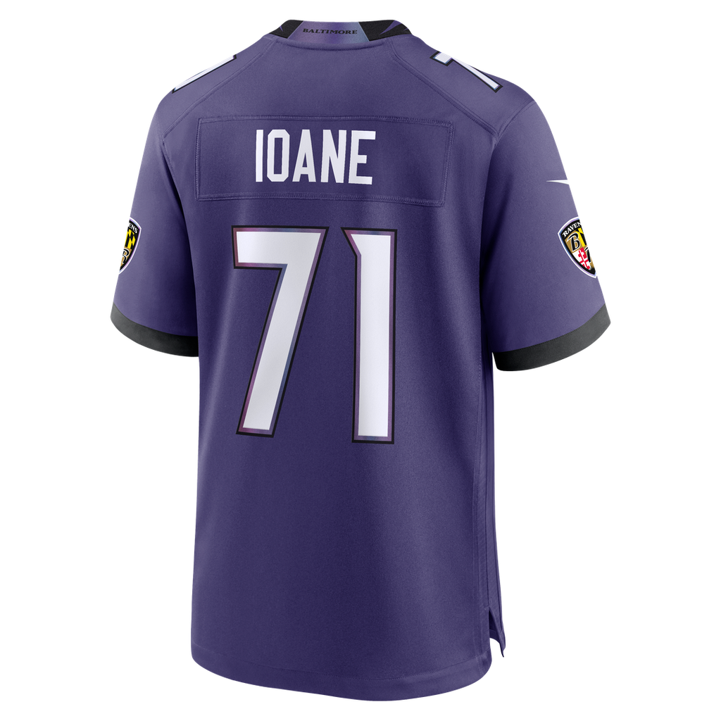 Olaivavega Ioane Baltimore Ravens Team Game Jersey - Purple