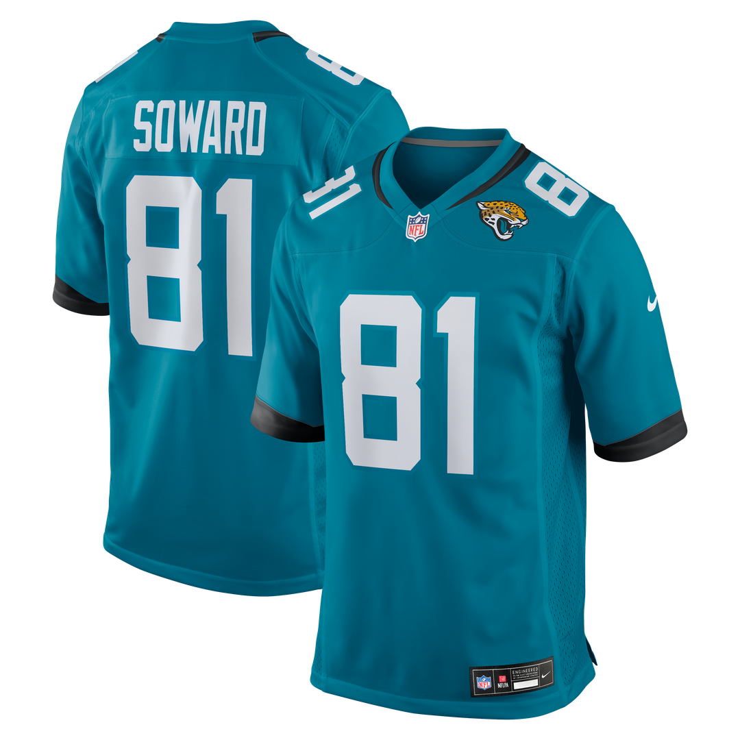 R. Jay Soward Jacksonville Jaguars Retired Player Team Game Jersey - Teal