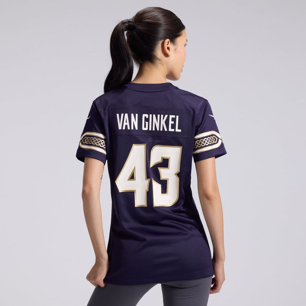 Andrew Van Ginkel Minnesota Vikings Women's 2026 Rivalries Collection Game Jersey - Purple