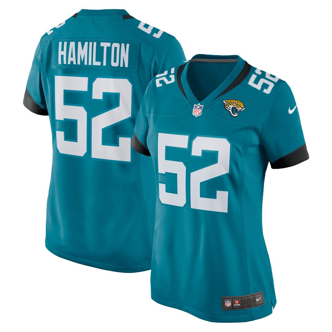 DaVon Hamilton Jacksonville Jaguars Women's Game Jersey - Black