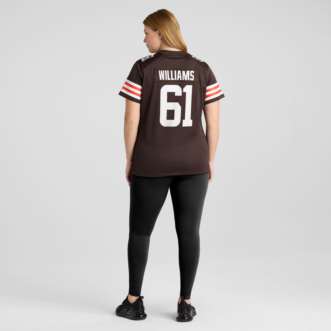 Chris Williams Cleveland Browns Women's Team Game Jersey - Brown