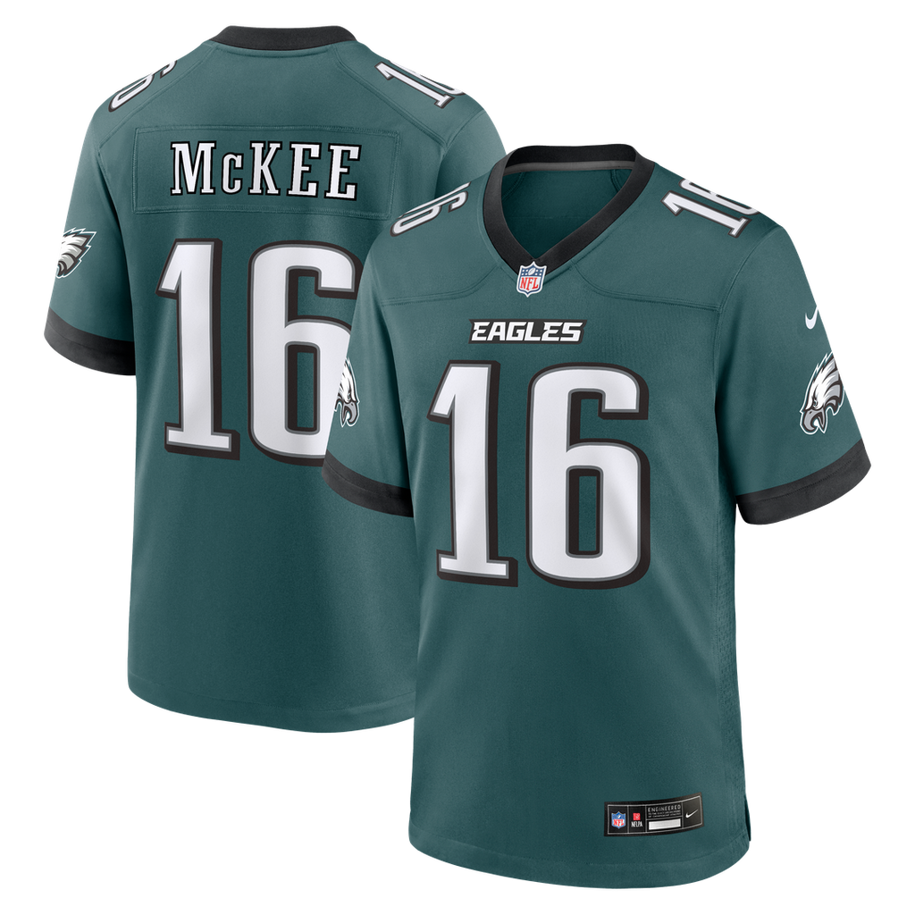 Tanner McKee Philadelphia Eagles Team Game Jersey - Midnight Green