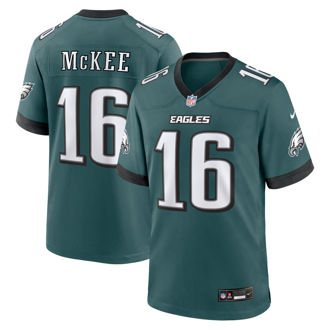 Tanner McKee Philadelphia Eagles Team Game Jersey - Midnight Green