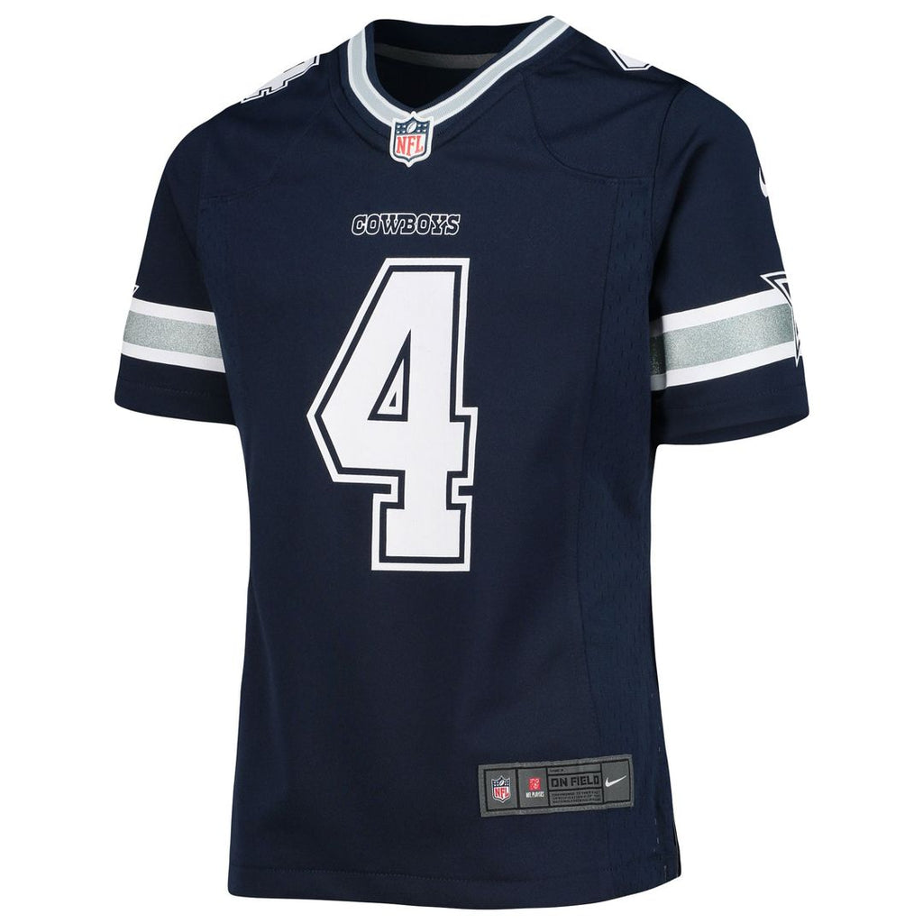Dak Prescott Dallas Cowboys Girls Youth Team Game Jersey - Navy
