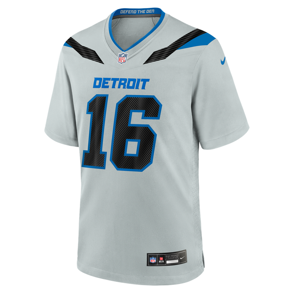 Jared Goff Detroit Lions 2026 Rivalries Collection Game Jersey - Silver