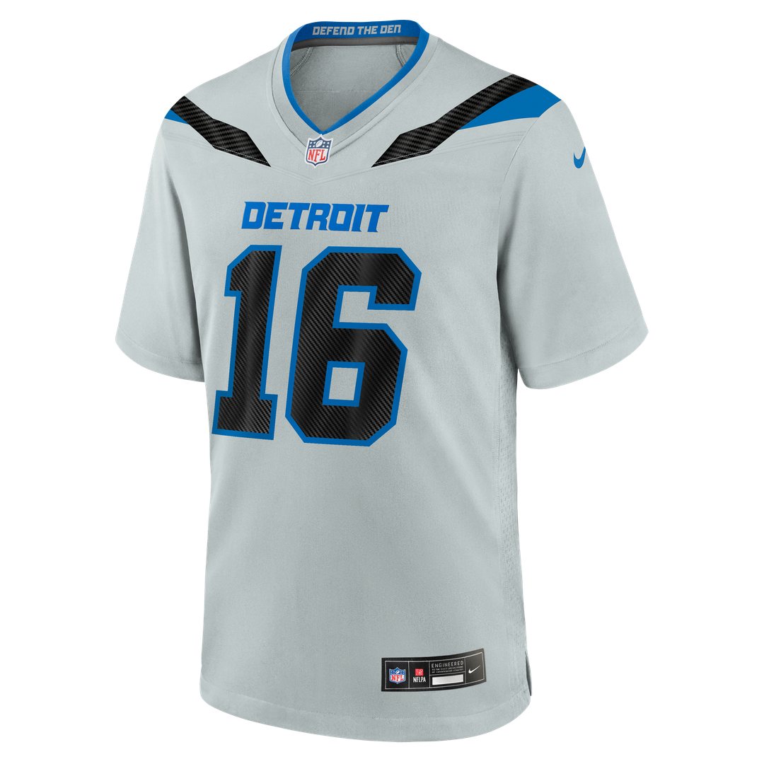 Jared Goff Detroit Lions 2026 Rivalries Collection Game Jersey - Silver