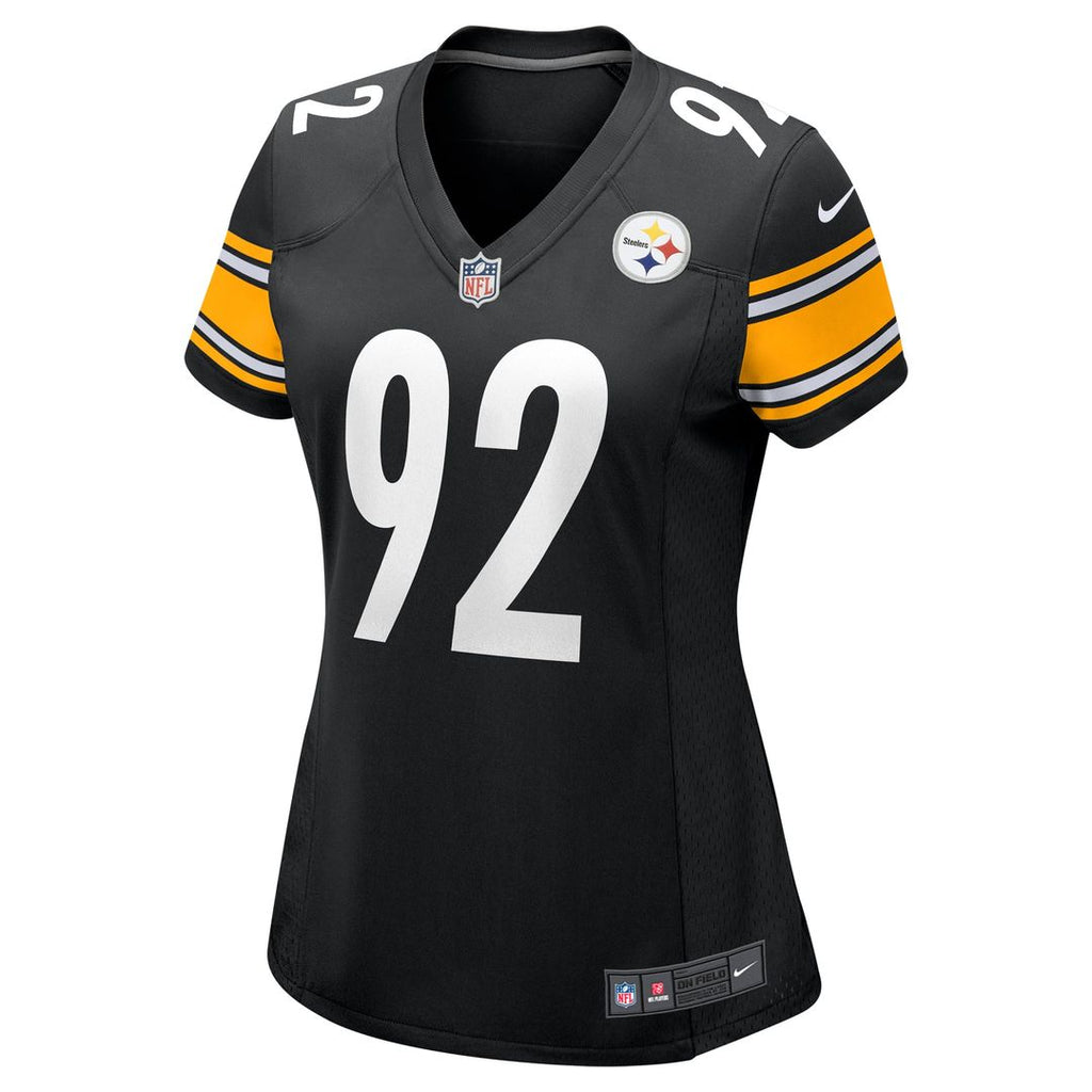 James Harrison Pittsburgh Steelers Women's Retired Game Jersey - Black