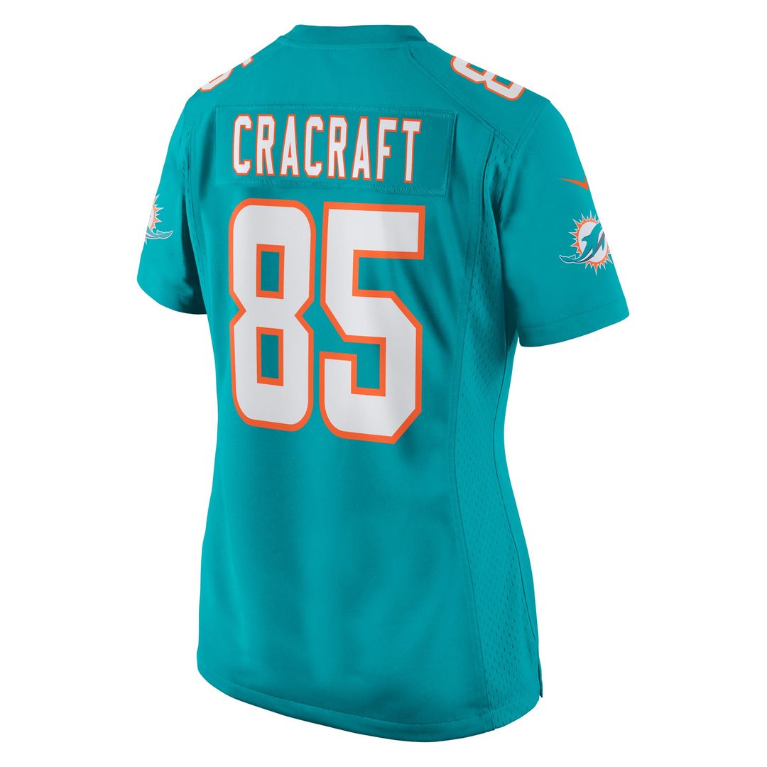 River Cracraft Miami Dolphins Women's Game Player Jersey - Aqua