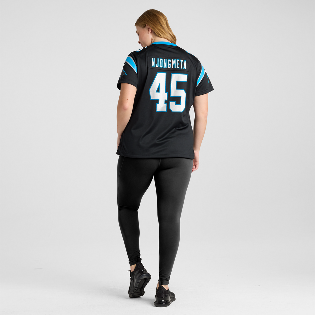 Maema Njongmeta Carolina Panthers Women's Team Game Jersey - Black