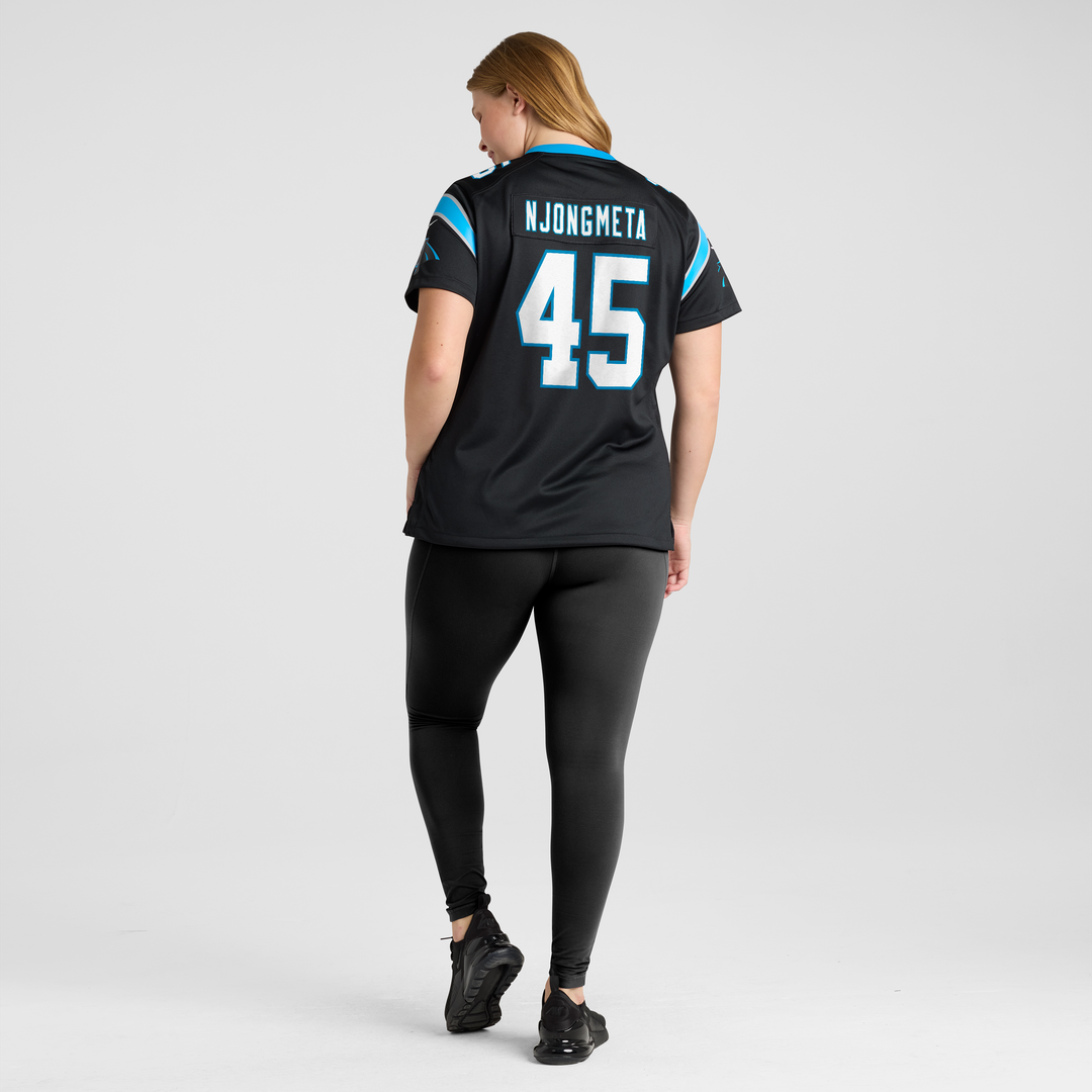Maema Njongmeta Carolina Panthers Women's Team Game Jersey - Black