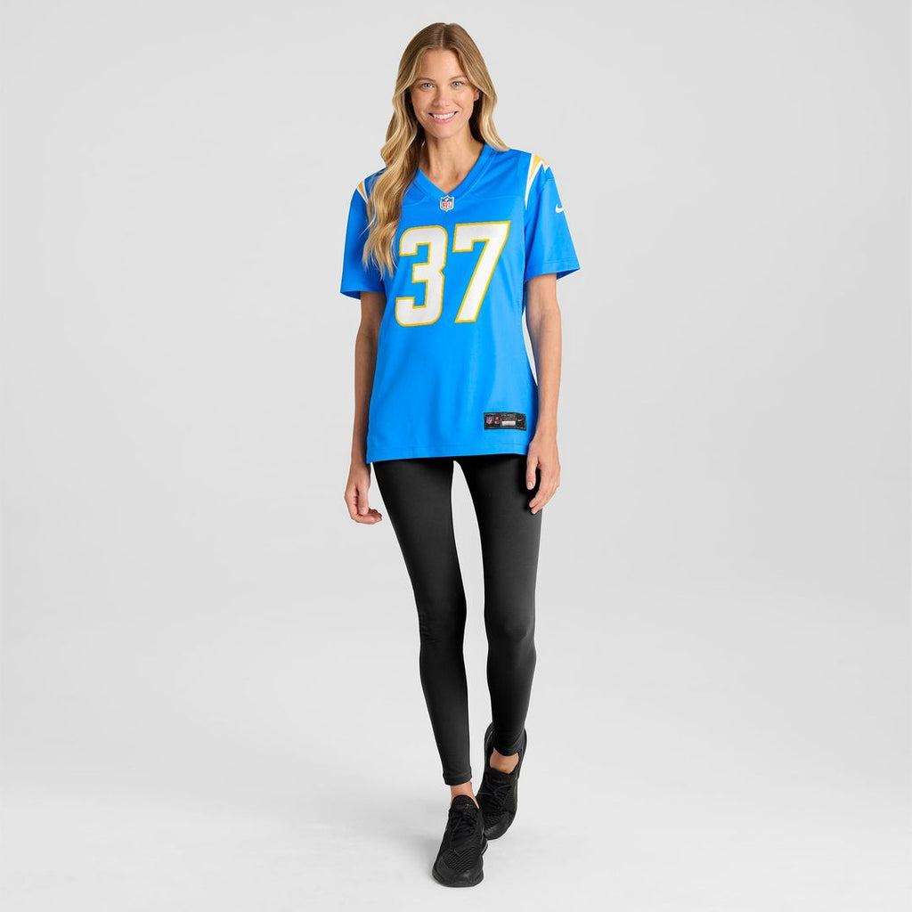 Jordan Oladokun Los Angeles Chargers Women's Team Game Jersey - Powder Blue