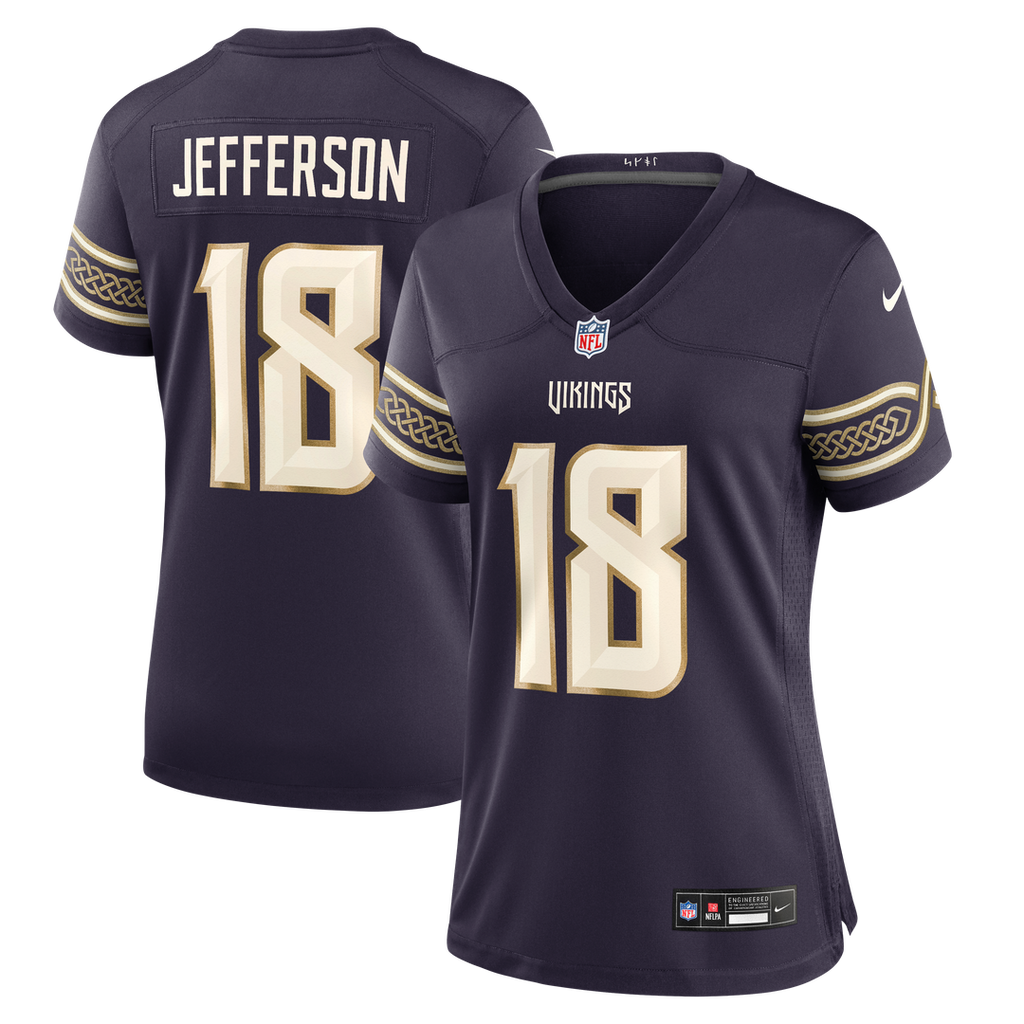 Justin Jefferson Minnesota Vikings Women's 2026 Rivalries Collection Game Jersey - Purple