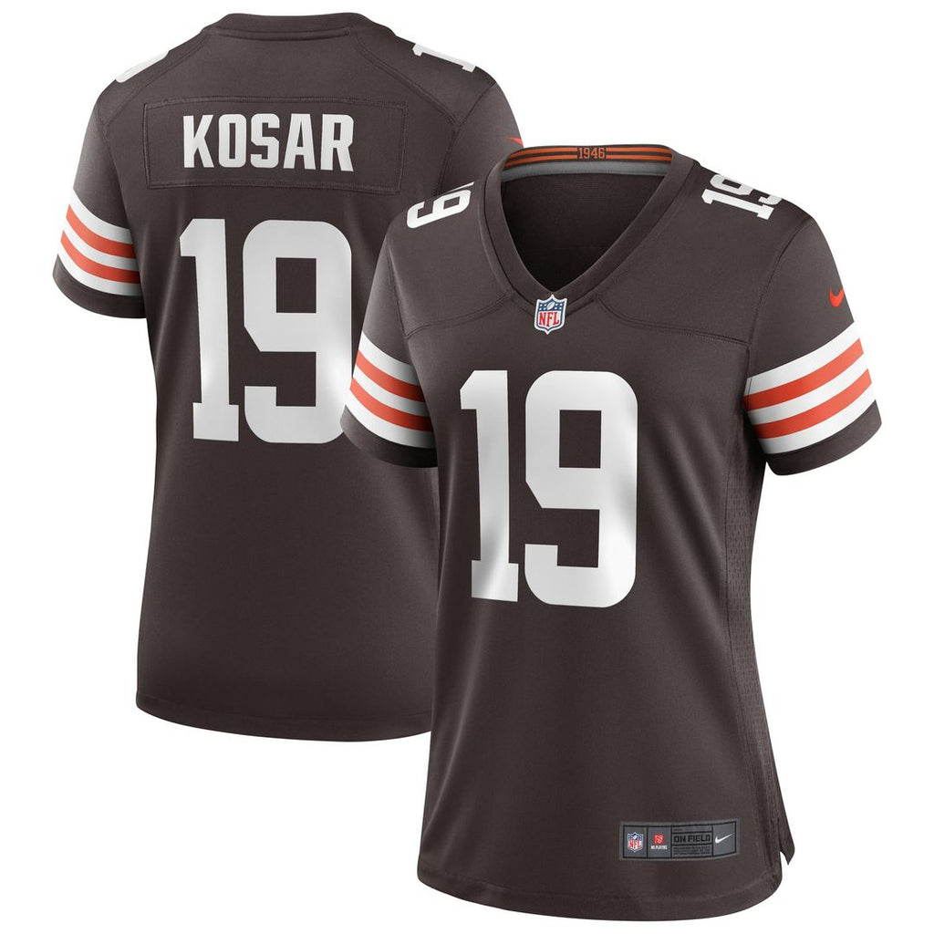 Bernie Kosar Cleveland Browns Women's Game Retired Player Jersey - Brown