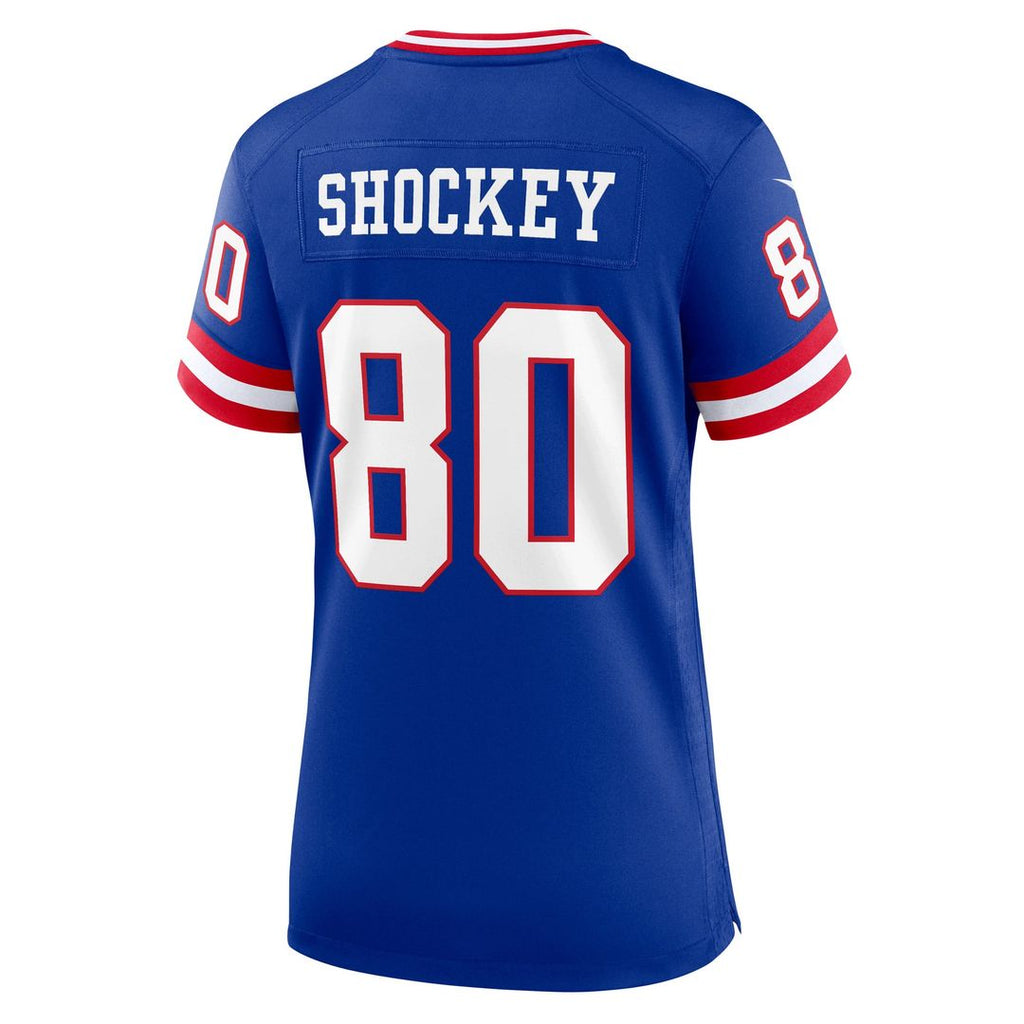 Jeremy Shockey New York Giants Women's Classic Retired Player Game Jersey - Royal