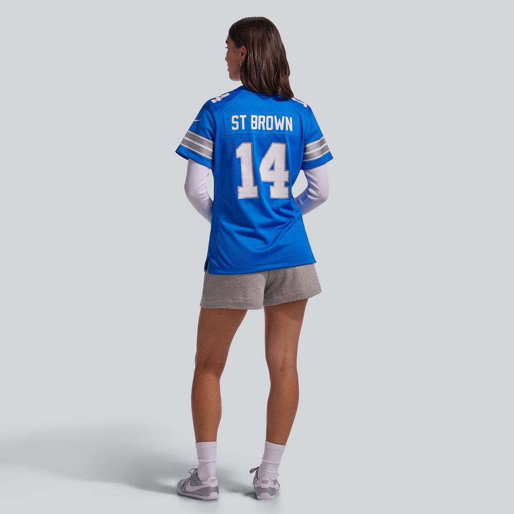 Amon - Ra St. Brown Detroit Lions Women's White Game Jersey - White