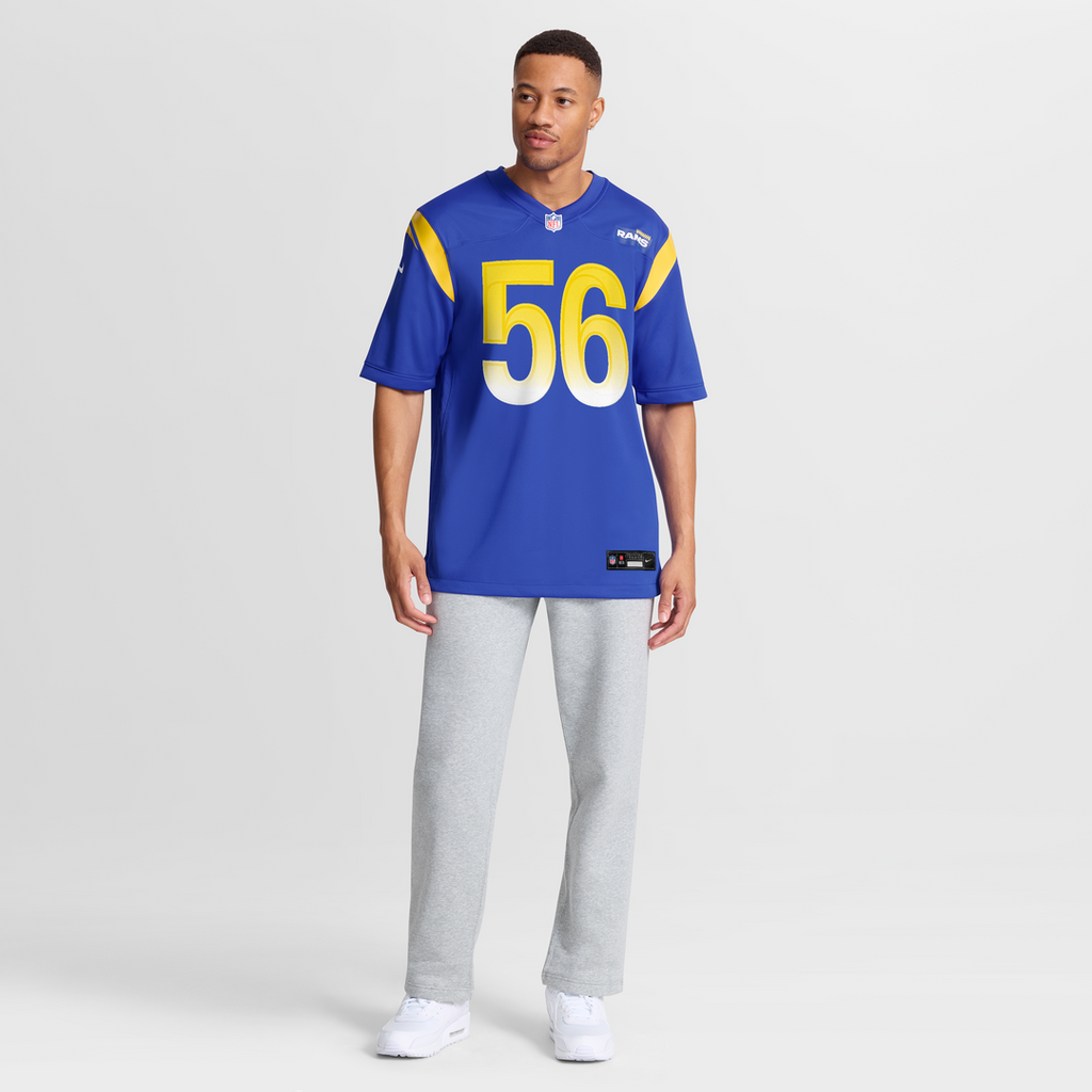 London Fletcher Los Angeles Rams Game Retired Player Jersey - Royal