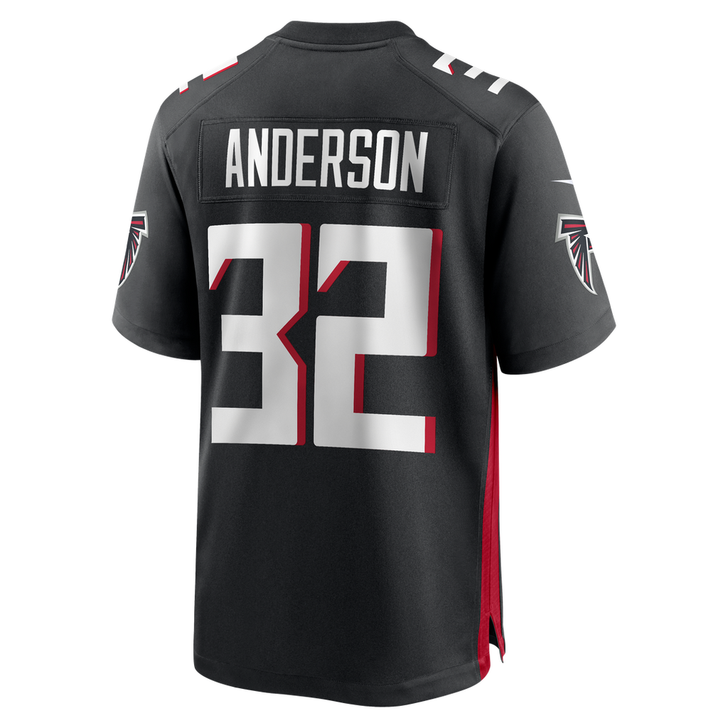 Jamal Anderson Atlanta Falcons Game Retired Player Jersey - Black