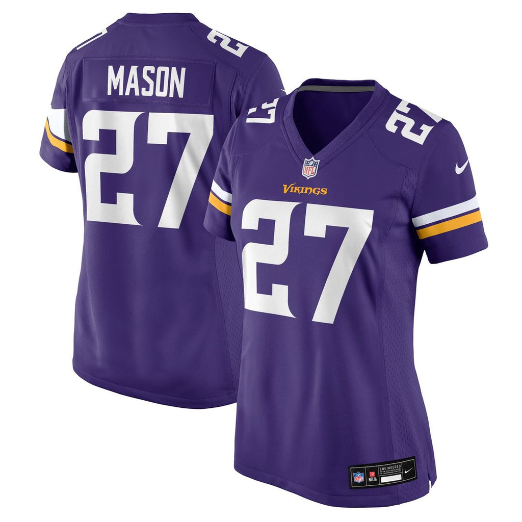 Jordan Mason Minnesota Vikings Women's Team Game Jersey - Purple