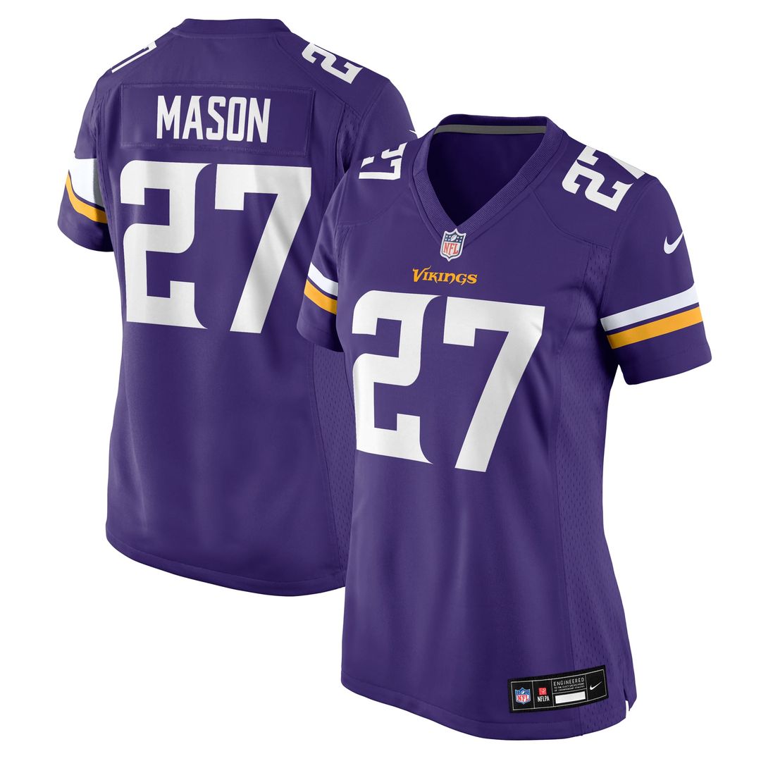 Jordan Mason Minnesota Vikings Women's Team Game Jersey - Purple