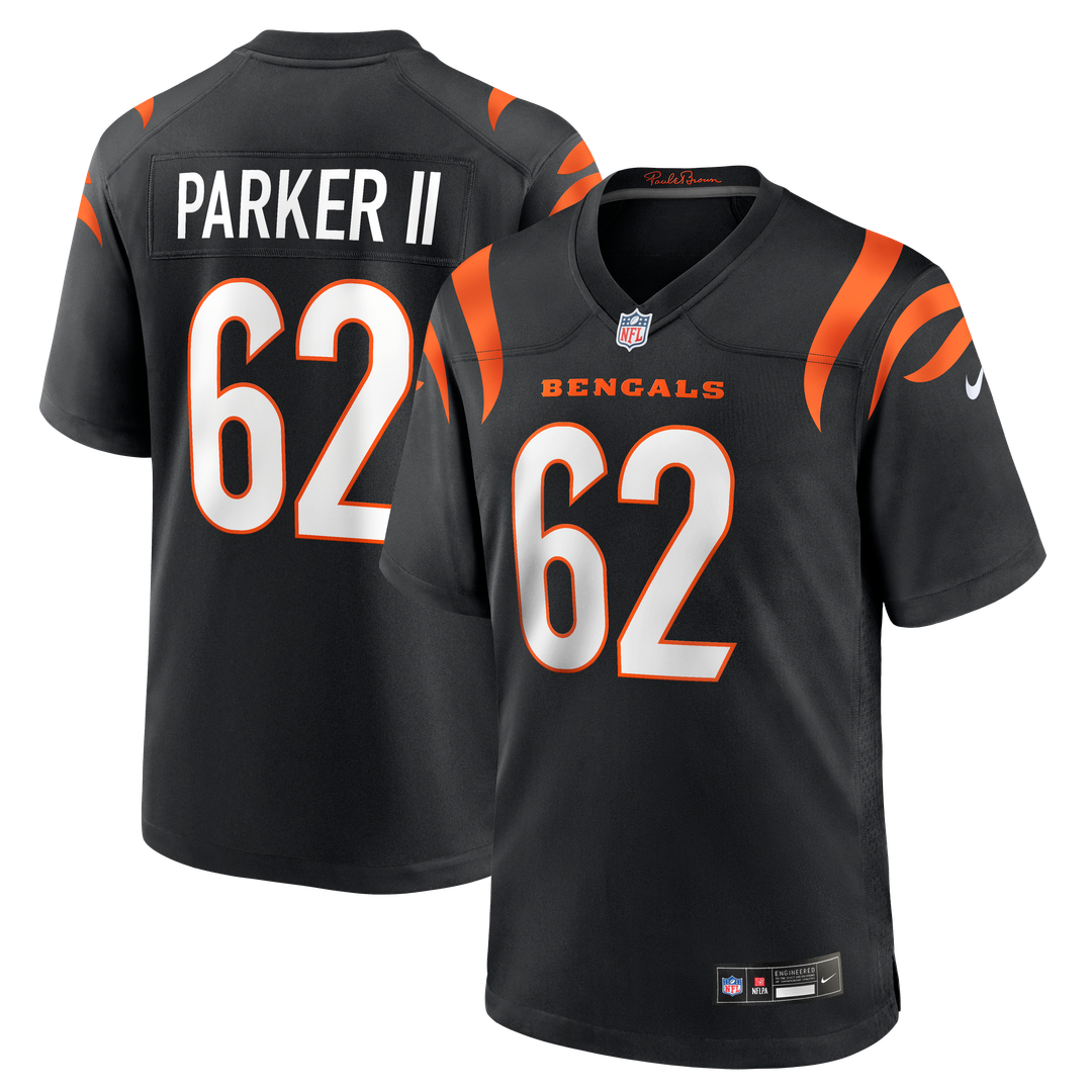 Brian Parker II Cincinnati Bengals Team Game Jersey - Black