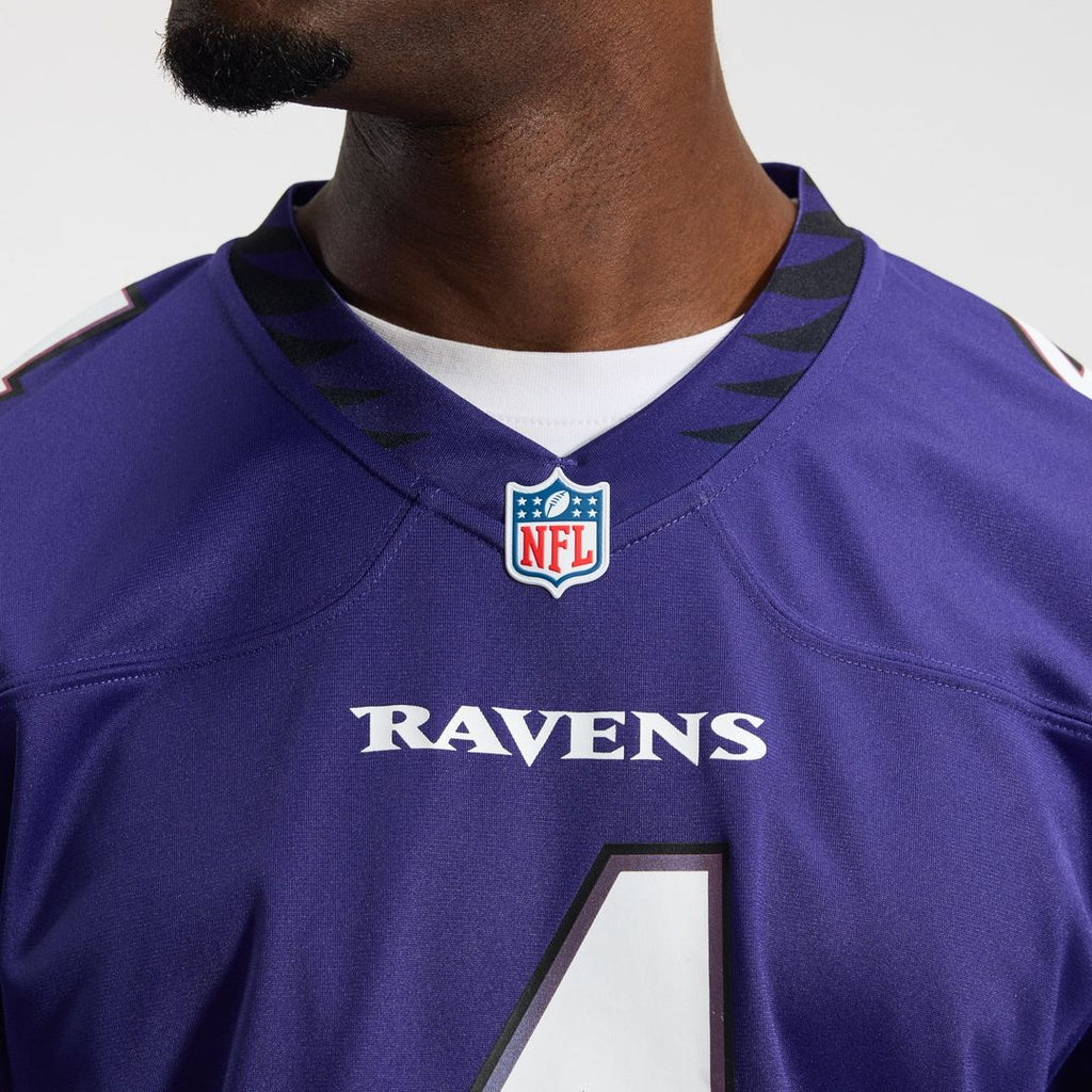 Zay Flowers Baltimore Ravens Team Game Jersey - Purple