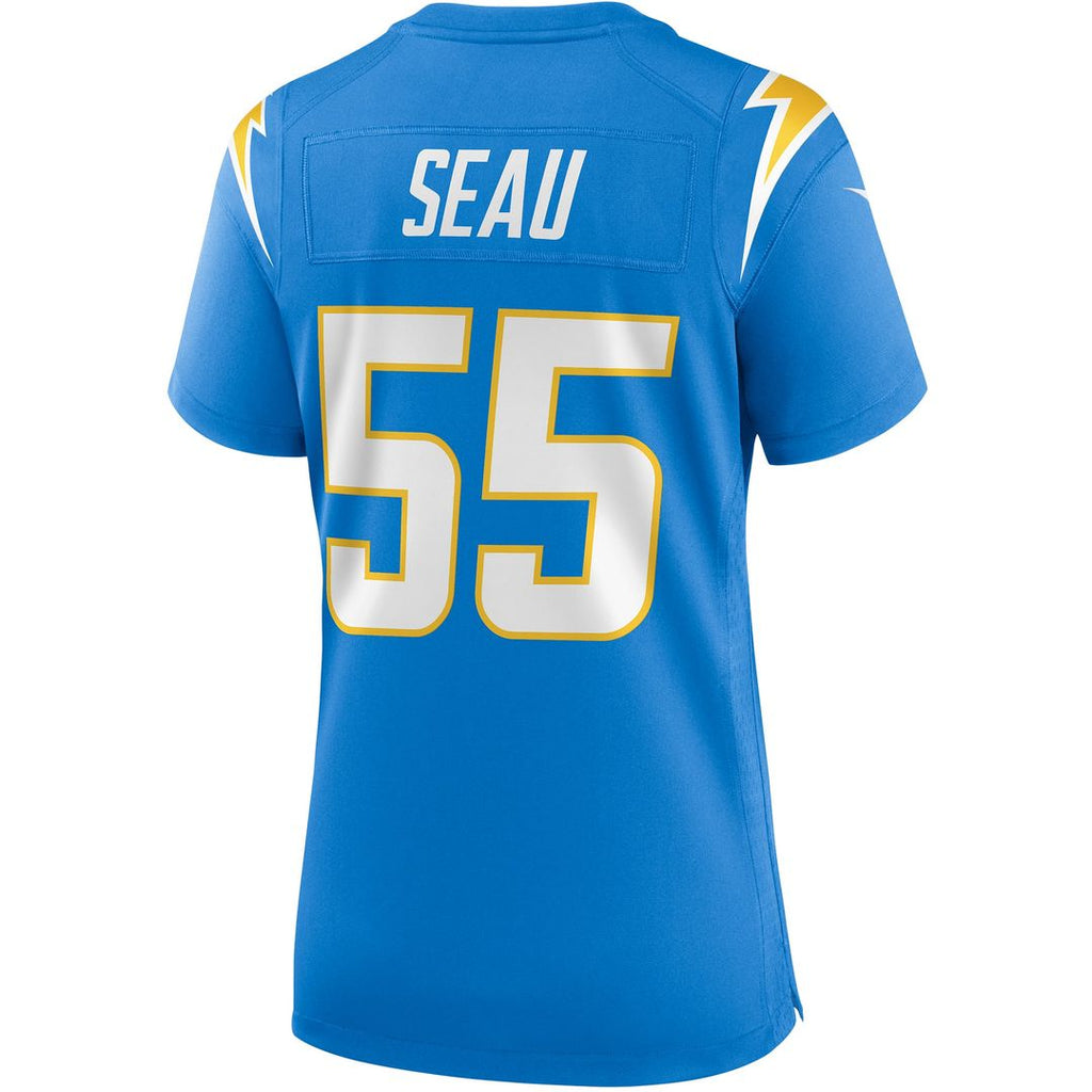 Junior Seau Los Angeles Chargers Women's Retired Game Jersey - Royal
