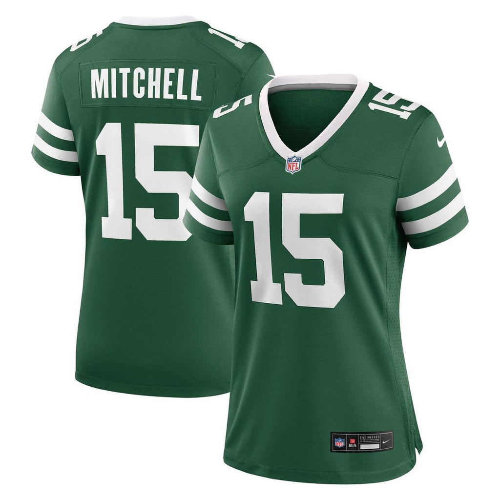 Adonai Mitchell New York Jets Women's Team Game Jersey - Legacy Green