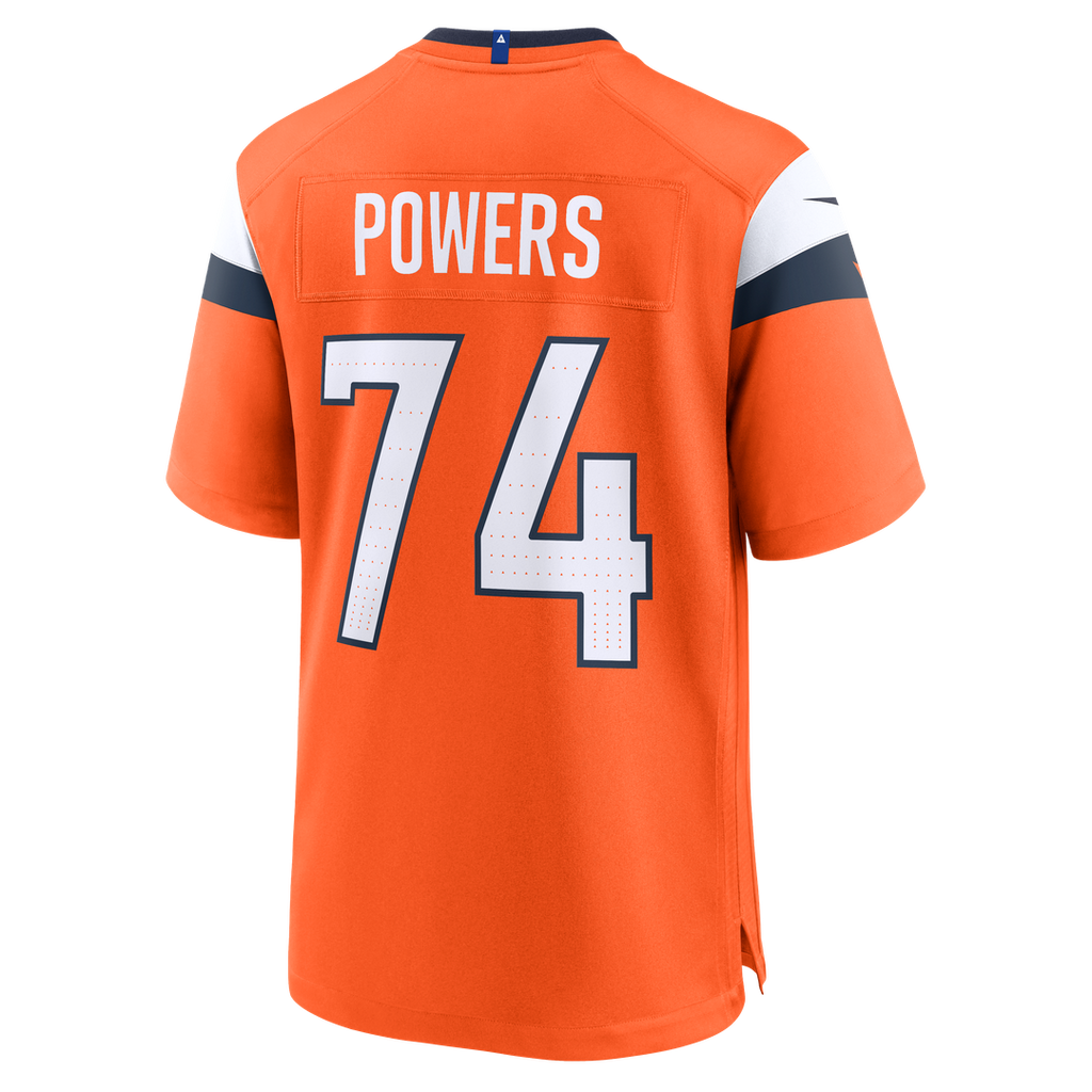 Ben Powers Denver Broncos Team Game Jersey - Orange