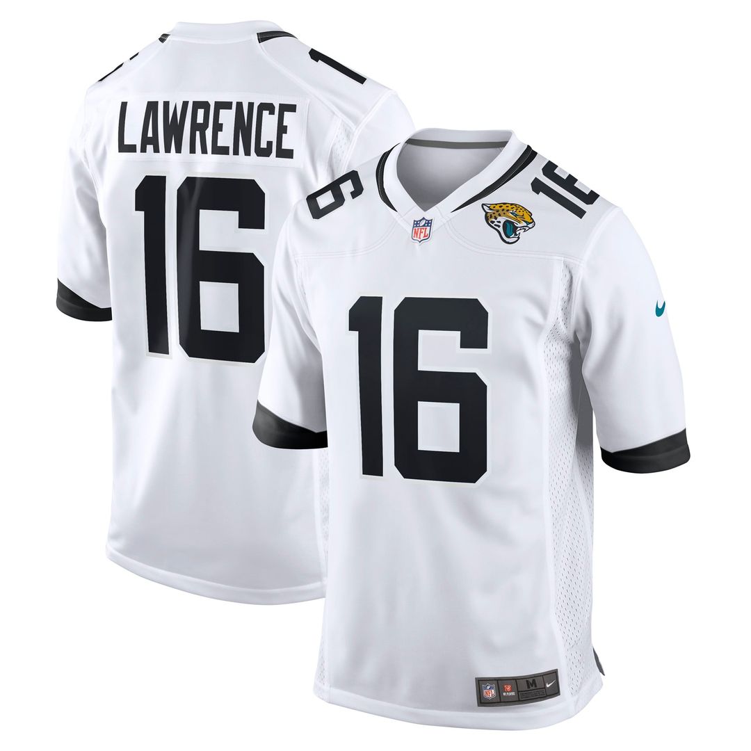 Trevor Lawrence Jacksonville Jaguars White Game Jersey - White