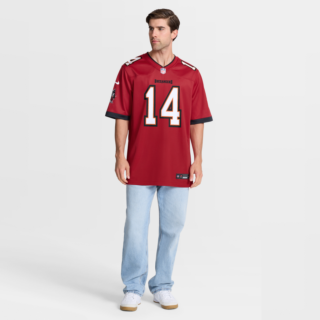 Brad Johnson Tampa Bay Buccaneers Game Retired Player Jersey - Red