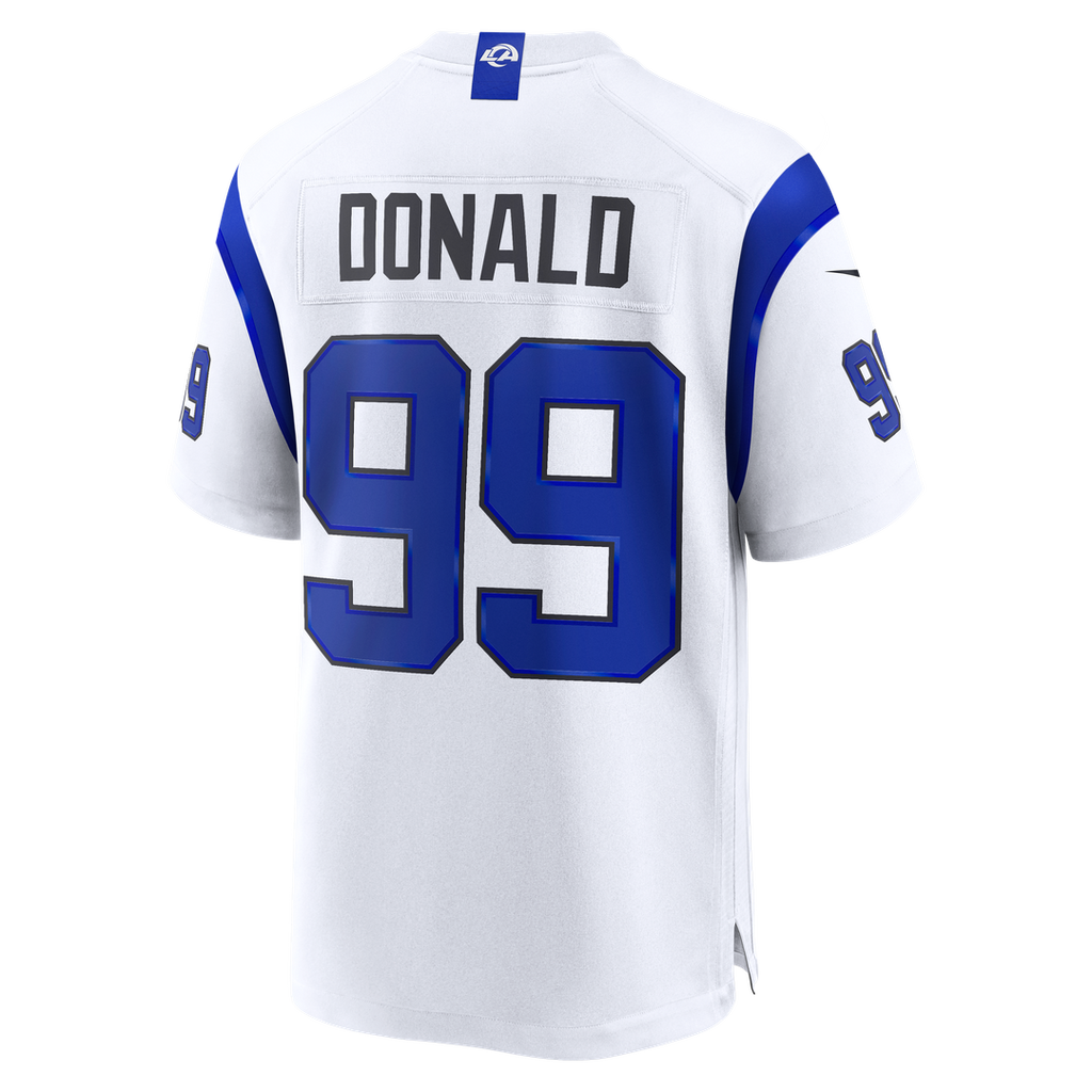 Aaron Donald Los Angeles Rams Fearsome White Game Jersey