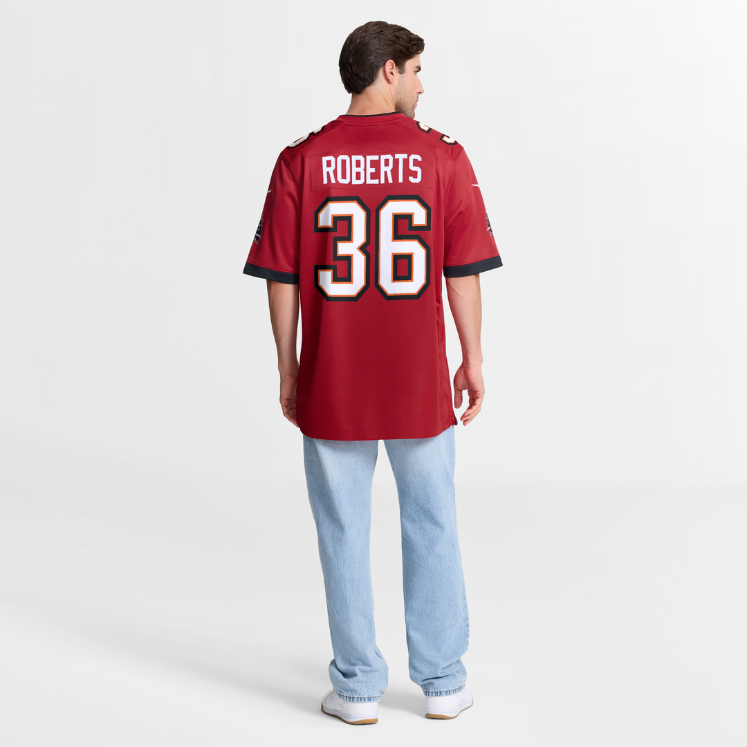 JJ Roberts Tampa Bay Buccaneers Team Game Jersey - Red