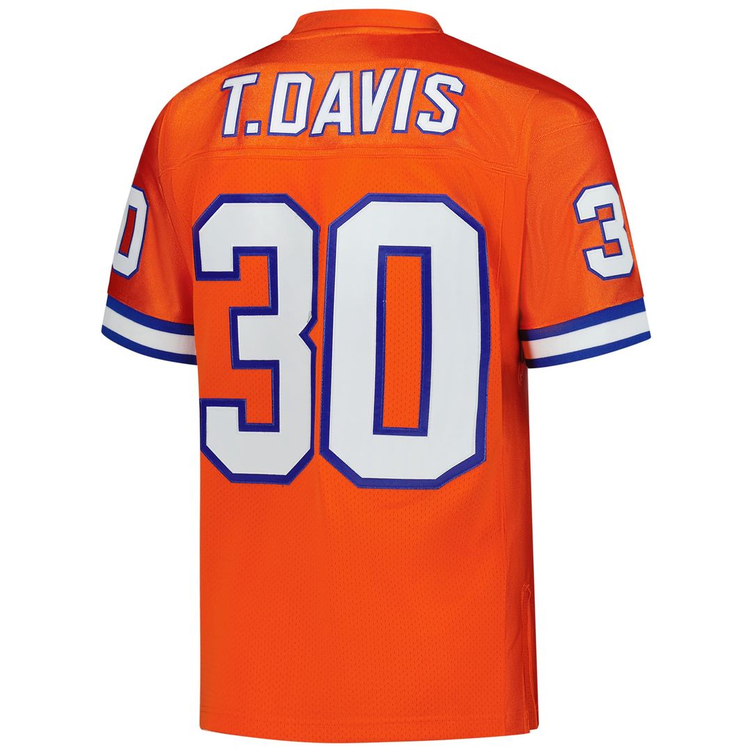 Terrell Davis Denver Broncos 1995 Authentic Throwback Retired Player Jersey - Orange