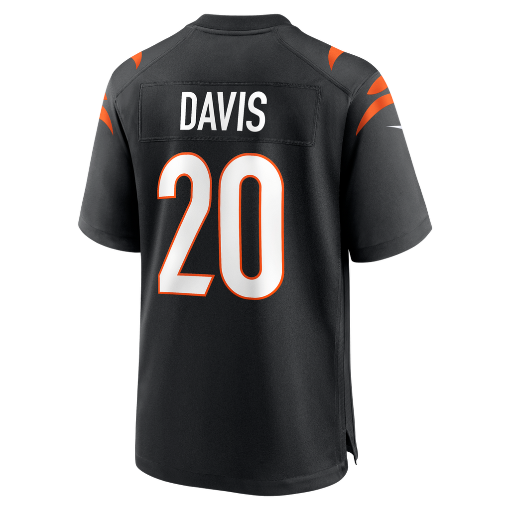 Tacario Davis Cincinnati Bengals Team Game Jersey - Black