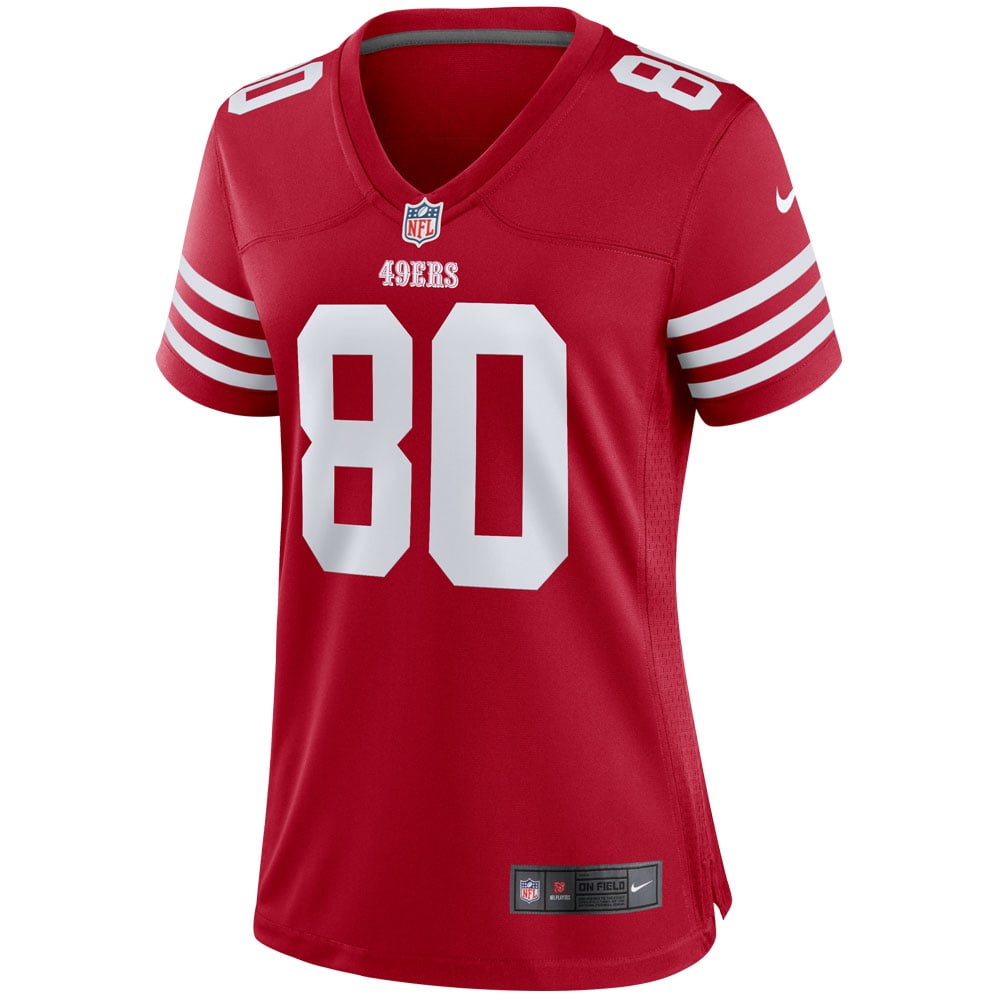 Jerry Rice San Francisco 49ers Women's Retired Player Game Jersey - Scarlet
