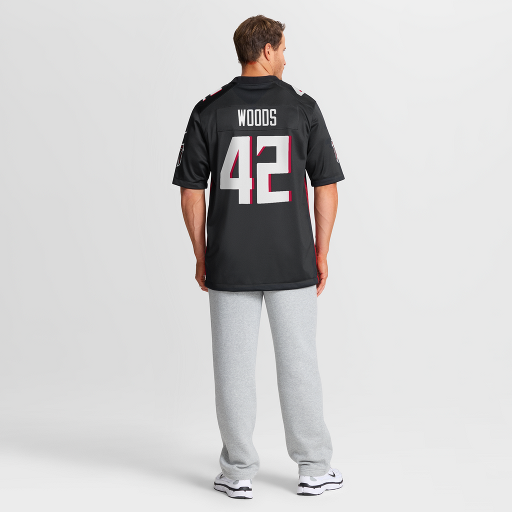 Josh Woods Atlanta Falcons Team Game Jersey - Black