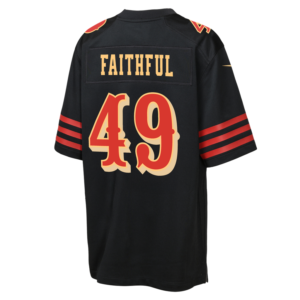 The Faithful San Francisco 49ers Youth Rivalries Collection Game Jersey - Black