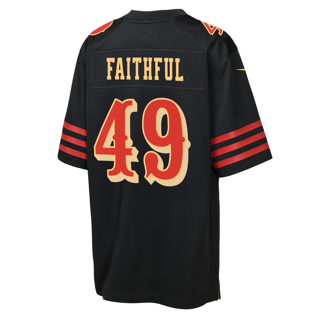 The Faithful San Francisco 49ers Youth Rivalries Collection Game Jersey - Black