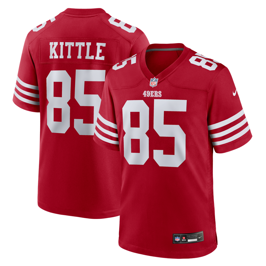 George Kittle San Francisco 49ers Player Game Jersey - Scarlet
