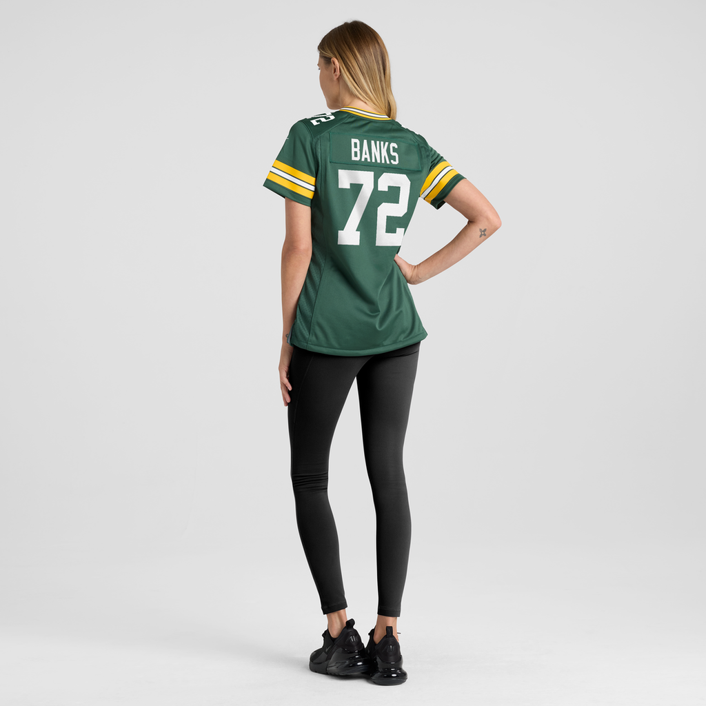 Brant Banks Green Bay Packers Women's Team Game Jersey - Green