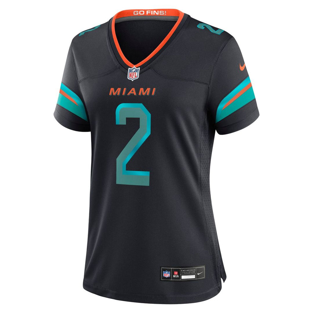 Malik Willis Miami Dolphins Women's Rivalries Collection Game Jersey - Pitch Blue