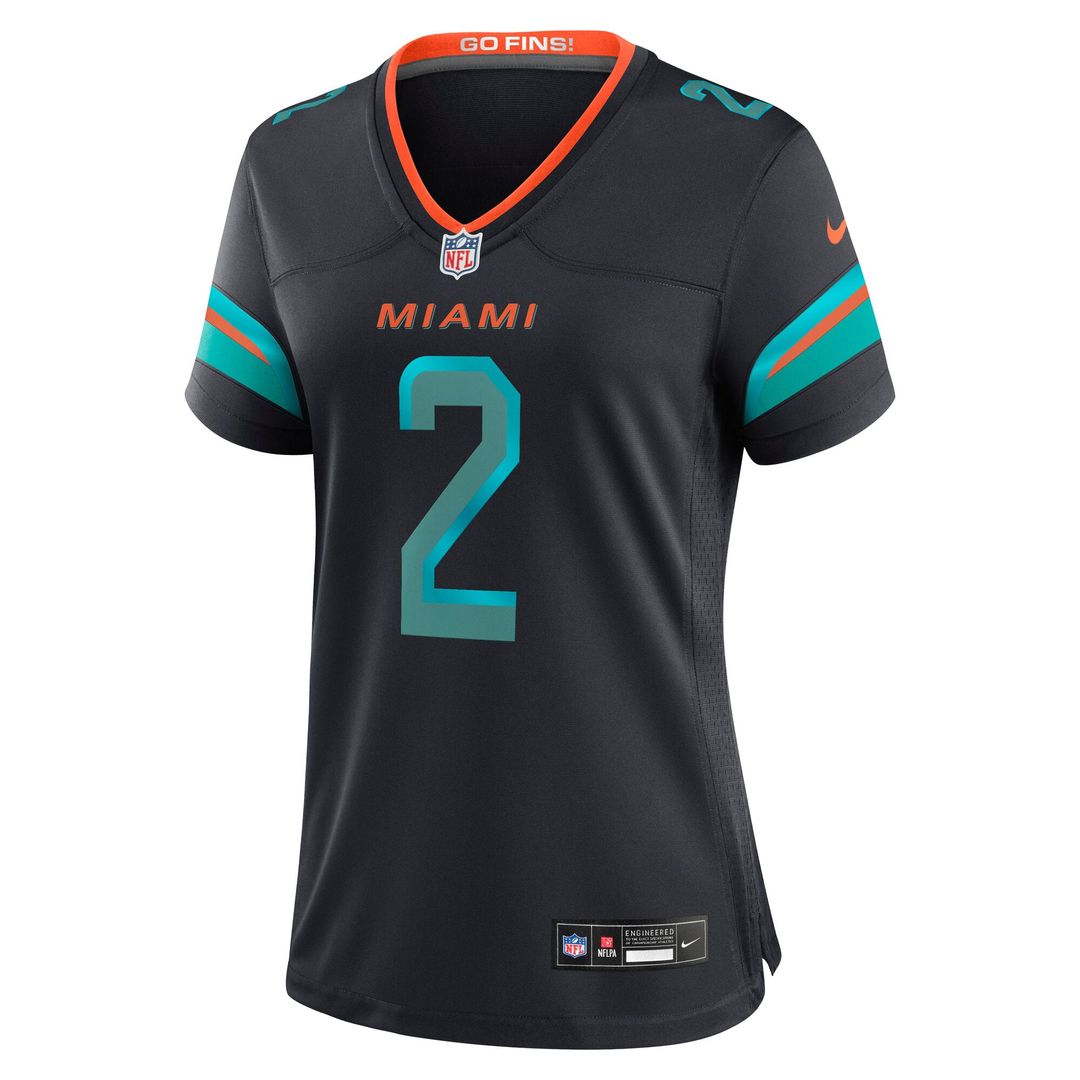 Malik Willis Miami Dolphins Women's Rivalries Collection Game Jersey - Pitch Blue