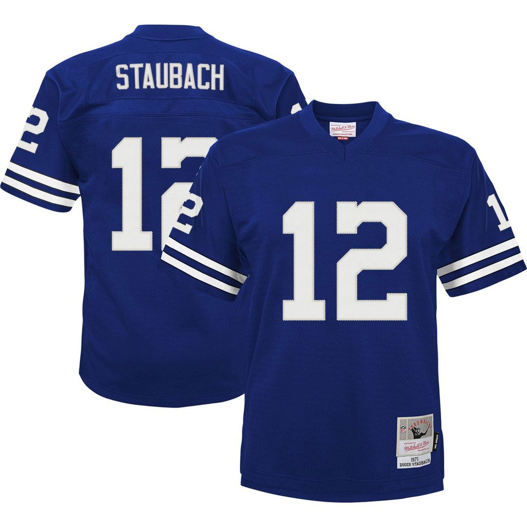 Roger Staubach Dallas Cowboys Youth Retired Player Legacy Jersey - Royal