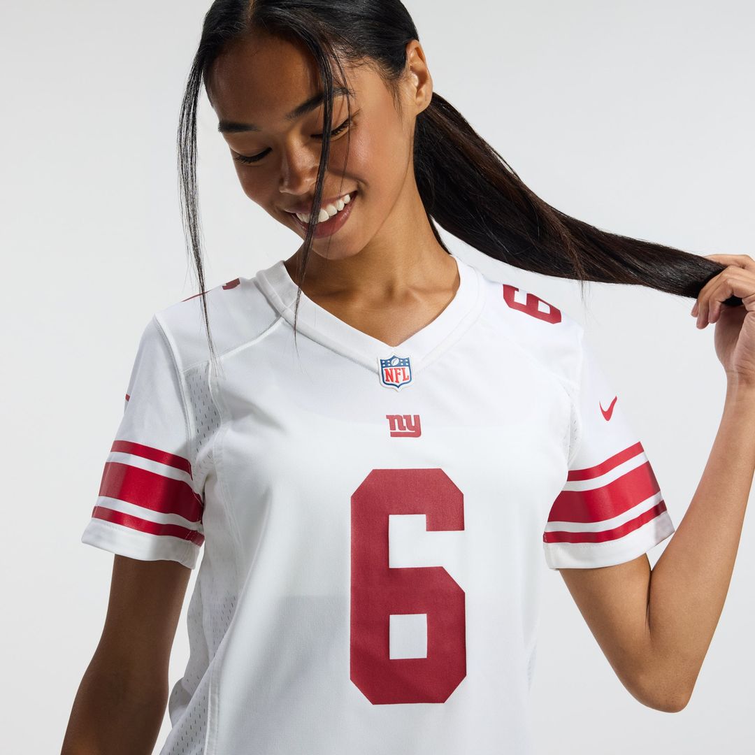 Jaxson Dart New York Giants Women's Game Jersey - White