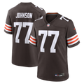 Zion Johnson Cleveland Browns Team Game Jersey - Brown