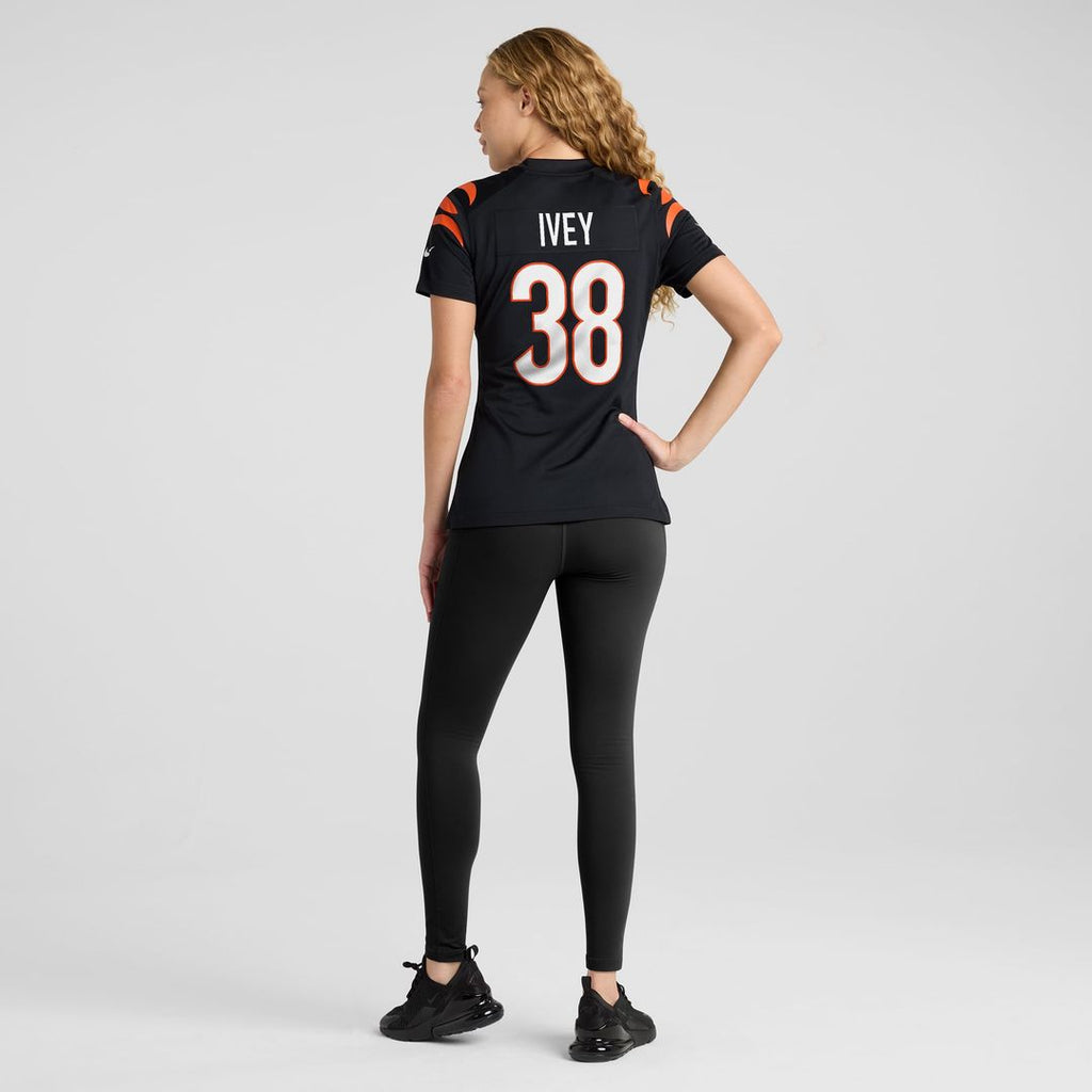 DJ Ivey Cincinnati Bengals Women's Team Game Jersey - Black
