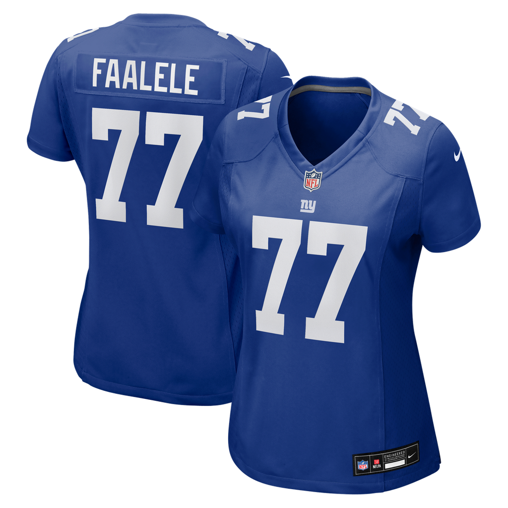 Daniel Faalele New York Giants Women's Team Game Jersey - Royal