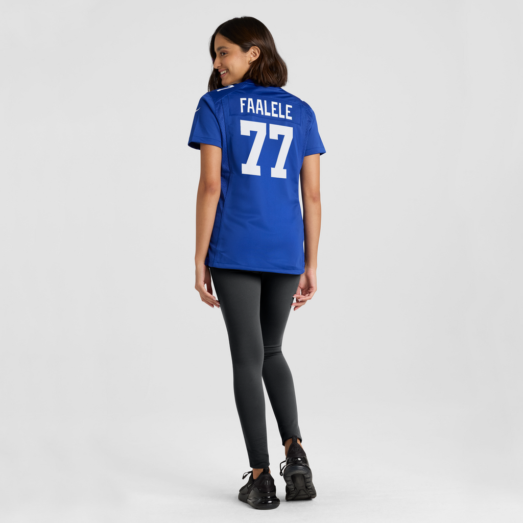Daniel Faalele New York Giants Women's Team Game Jersey - Royal