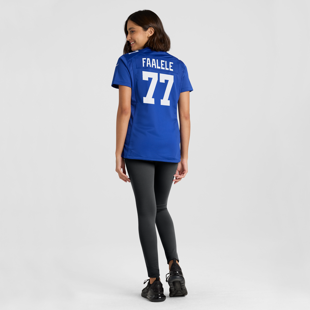 Daniel Faalele New York Giants Women's Team Game Jersey - Royal