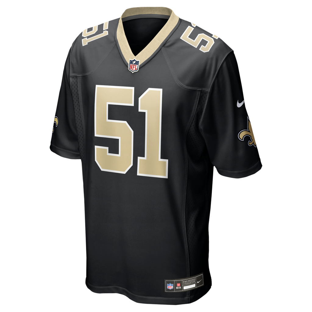 Cesar Ruiz New Orleans Saints Player Game Jersey - Black